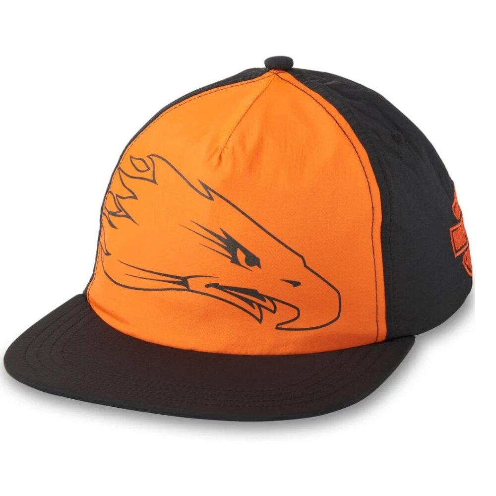 Harley‎ Davidson Embroidered Screamin' Eagle Adjustable Snapback Nylon Hat Biker